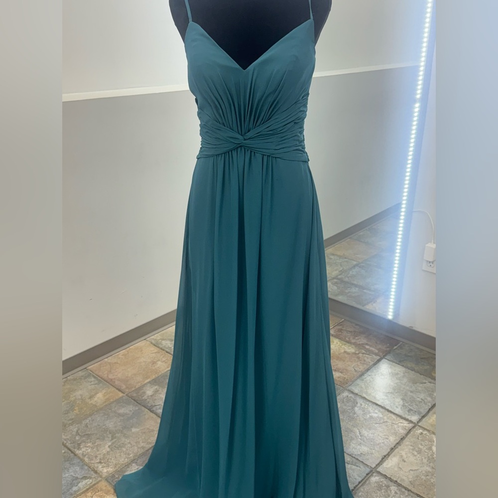 Elegant Teal Evening Gown